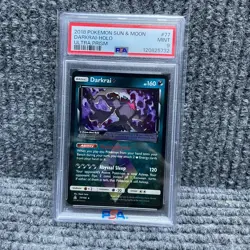 2018 Pokemon Sun & Moon Ultra Prism Darkrai Holo #77 PSA 9 - Image 1