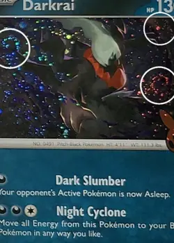 Fart Swirl 🌀 Darkrai •x3 Swirls Cosmos Holo Rare Pokemon TCG Trick Or Trade 🌀 - Image 1
