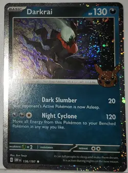Fart Swirl 🌀 Darkrai •x3 Swirls Cosmos Holo Rare Pokemon TCG Trick Or Trade 🌀 - Image 3