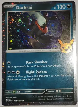 Fart Swirl 🌀 Darkrai •x3 Swirls Cosmos Holo Rare Pokemon TCG Trick Or Trade 🌀 - Image 4