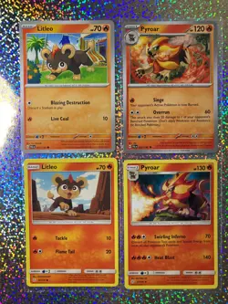 Pokemon TCG Regular Non-Holo: 37/236 & 032/193 Pyroar; 36/236 & 031/193 Litleo - Image 1