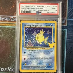 Shining Magikarp - 66/64 PSA 9 Celebrations 25th Anniversary Holo Pokemon - MINT - Image 1