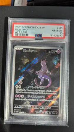 PSA10 Mewtwo ART RARE 183/165 2023 Pokemon Sv2a JP 151 Illus:Bun Toujo(Japanese) - Image 1