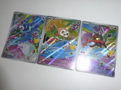 Pokemon TCG First Partner Illustration Collection Series Popplio/Rowlet/Litten - Image 1