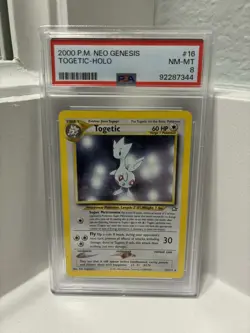 Pokemon PSA 8 Graded TCG Neo Genesis HOLO Togetic FREE SHIPPING - Image 1