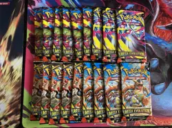 Pokemon TCG ME01 Mega Evolution Booster Pack Lot Of 18 Sealed Packs - Image 1