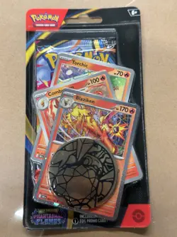 Pokemon TCG Phantasmal Flames 1-Pack Blister – Blaziken Evolution Line - Image 1