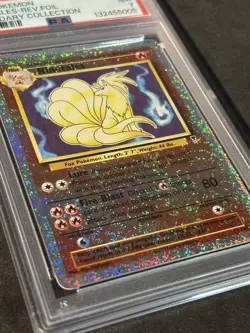 Pokemon TCG Ninetales 17/110 Reverse Foil Vintage 2002 Legendary Collection PSA7 - Image 3