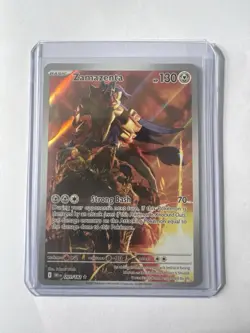 Pokemon Destined Rivals Zamazenta Illustration Rare 201/182 NM - Image 1