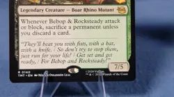 Bebop and Rocksteady - Teenage Mutant Ninja Turtles - MtG- NM A 🔮 - Image 3