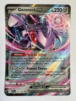 Pokemon TCG Black Bolt 067/086 Genesect ex Double Rare NM - Image 1