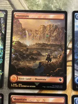 Final Fantasy Chocobo Track Stamped Foil Lands Set of 10 English Bundle - NM/M - Image 3