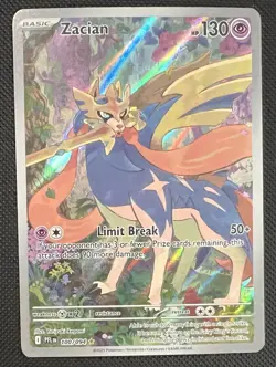 2025 Pokemon Zacian 100/094 Phantasmal Flames Illustration Rare NM - Image 1