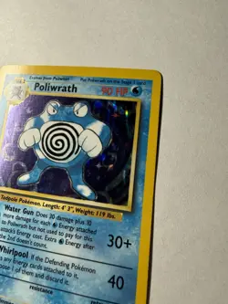 Pokemon Poliwrath 13/102 Base Set Holo Rare 1999 WOTC LP - Image 2