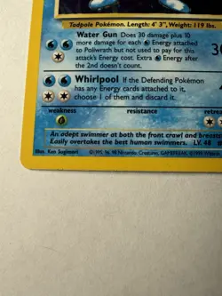 Pokemon Poliwrath 13/102 Base Set Holo Rare 1999 WOTC LP - Image 4