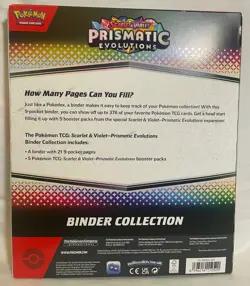 Pokemon TCG: Scarlet & Violet Prismatic Evolutions Binder Collection Brand New - Image 3