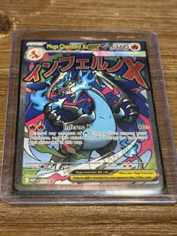 Pokemon Mega Charizard X ex 023 Me: Mega Evolution Promo Holo - Image 1