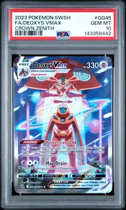2023 Pokemon Sword And Shield Crown Zenith #GG45 Fa/Deoxys Vmax PSA 10 - Image 1