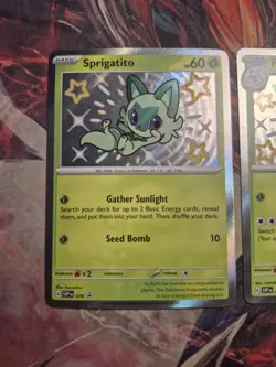 Shiny Meowscarada ex Floragato Sprigatito SVP 076 077 078 Pokemon TCG Promos NM - Image 2