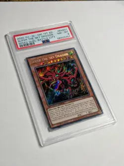 Yugioh Slifer the Sky Dragon SBCB-EN201 Secret Rare PSA 8 NM-MT - Image 2
