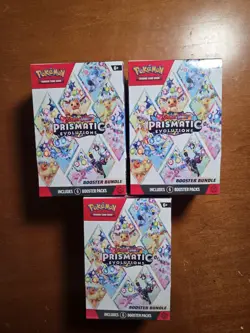 Pokemon Prismatic Evolutions Booster Bundle SEALED (LOT OF 3) - Image 1