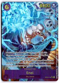 One Piece Enel OP15-118 SEC Parallel Alt Art Adventure on Kami's Island ENG - Image 1