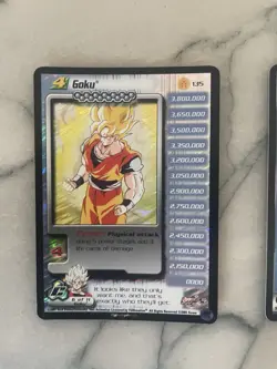 Goku The Unbeatable Gohan The Winner Goku (135) Dragon Ball Z Score Cards - Image 2