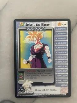 Goku The Unbeatable Gohan The Winner Goku (135) Dragon Ball Z Score Cards - Image 4