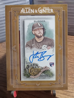 2022 Topps Allen & Ginter MA-JB Jake Burger Mini Framed Auto RC White Sox - Image 1