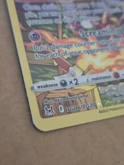 Pokemon TCG Gengar TG06/TG30 Swsh11: Lost Origin Trainer Gallery Holo Card - Image 2