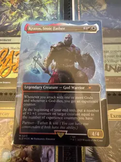 MtG x Playstation - Kratos, Stoic Father - God of War - *Foil* - Image 2