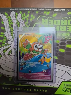 Pokemon TCG: Rowlet MEP043 First Partner Illustration Promo 30th Anniversary -NM - Image 3