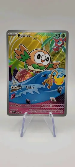 Pokemon TCG: Rowlet MEP043 First Partner Illustration Promo 30th Anniversary -NM - Image 1