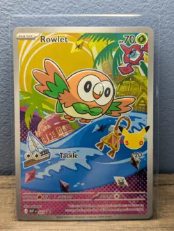 Rowlet MEP 043 -First Partner Promo 30th Anniversary Pokemon TCG - Mint - Image 1