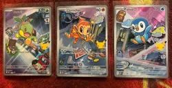 Pokemon TCG First Partner 30th Anniversary Set Of 3 Sinnoh and stickers - Image 1