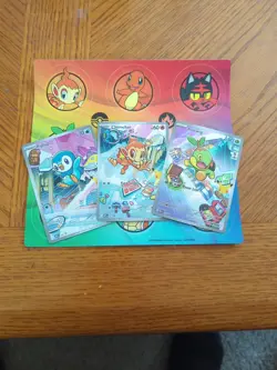 Pokemon TCG First Partner Illustration Collection 30th Anniversary 3 Promos - Image 1
