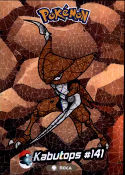 Pokemon Crystal Card Collection Set #141 Kabutops Cracked Ice Holo Foil - Image 1