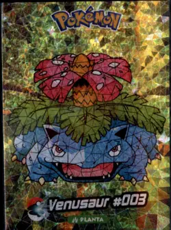 Pokemon Crystal Card Collection Set #003 Venusaur Special Holo Chase - Image 1