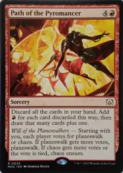 0034 PATH OF THE PYROMANCER RARE MARCH OF THE MACHINE COMMANDER MTG CARD - Image 1