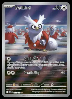 Pokemon Cards Delibird 152/132 Mega Evolution Illustration Rare NM - Image 1