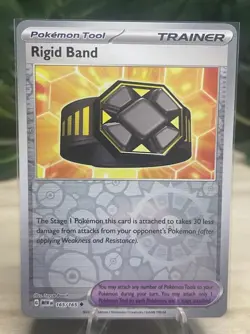 Rigid Band 165/165 Reverse Holo Uncommon English 151 Pokemon Card NM - Image 1