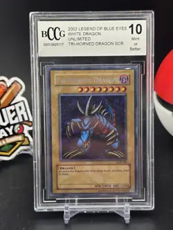 Tri-Horned Dragon LOB-000 Unlimited BCCG 10 Yugioh TCG Secret Rare (CB) - Image 1