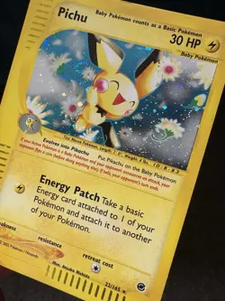 Pokemon Pichu Holo Card 22/165 Expedition Base Set, Great Condition - Image 1