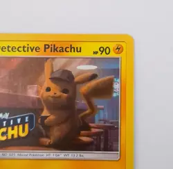 Pokemon Card Detective Pikachu SM190 Black Star Promo STAMPED Near Mint - Image 3