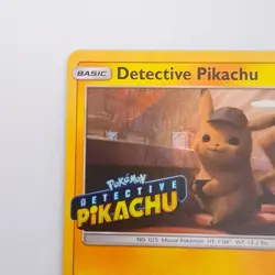Pokemon Card Detective Pikachu SM190 Black Star Promo STAMPED Near Mint - Image 4