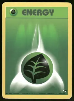 Pokemon Cards Grass Energy 129/132 Unlimited Gym Heroes WOTC NM - Image 1