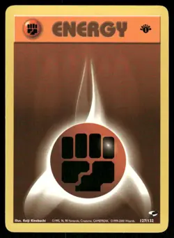 Pokemon Cards Fighting Energy 127/132 1ST EDITION Gym Heroes WOTC NM *2 - Image 1