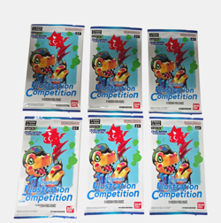 Digimon Card Game Illustration Competition Pack English NEW/SEALED X6 - Image 1