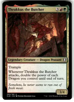 Thrakkus the Butcher Commander Legends: Battle for Baldur's Gate Regular MTG - Image 1