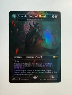 Dracula, Lord of Blood - Voldaren Bloodcaster 338 MTG Innistrad:Crimson Vow Foil - Image 1